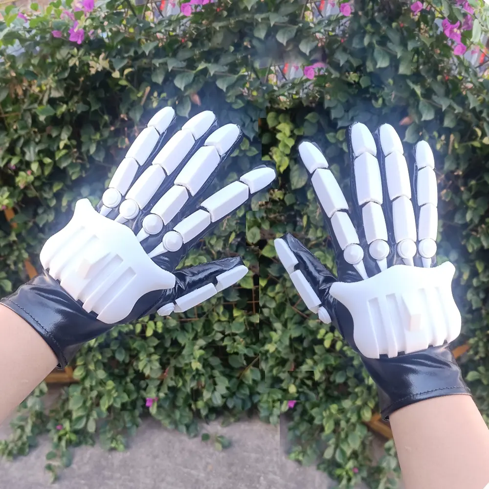 Skeleton Mech Gloves for Adults, Role-Playing Party Props, Cool Knight Gloves, Gift, 3D Printed, Toy Handwear