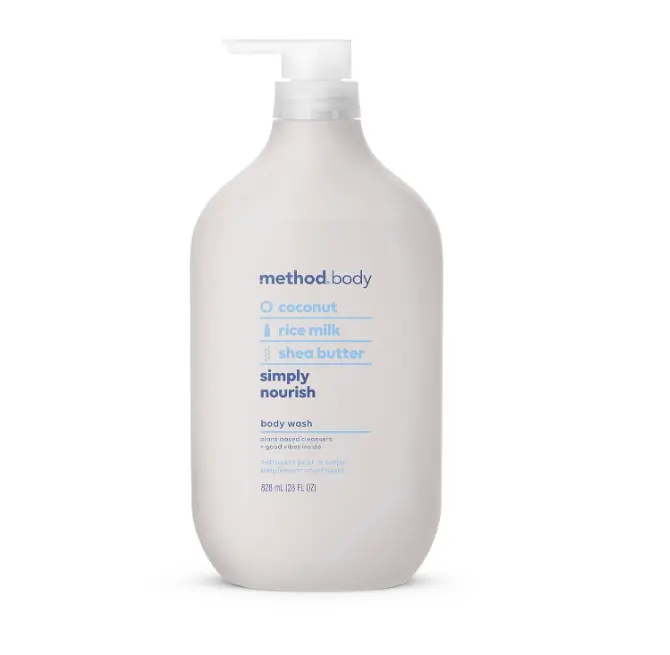 Method Body Wash, Simply Nourish, Paraben and Phthalate Free, 28 oz (Pack of 1)