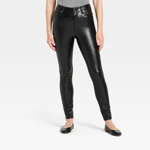 Women's Everyday High-Rise Skinny Faux Leather Pants - Universal Thread