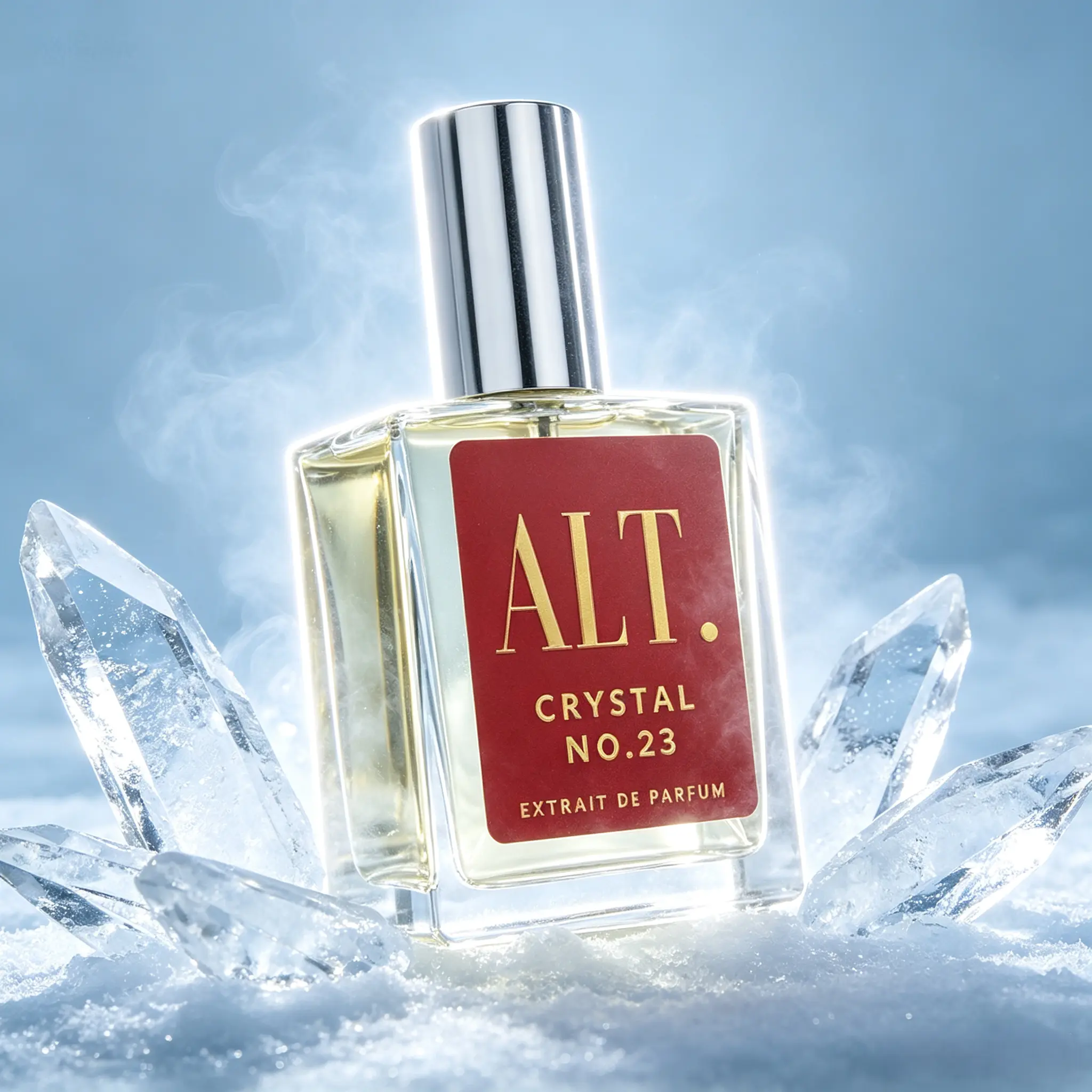 ALT. FRAGRANCES Crystal No. 23 – Baccarat Rouge 540 Inspired Extrait de Parfum, Unisex Long-Lasting 60ml with Jasmine, Amberwood & Cedar