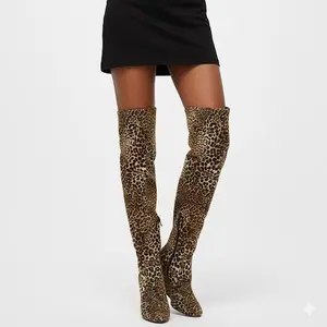 LEOPARD KNEE HIGH WEDGE WAS $79.99 NOW $29.99