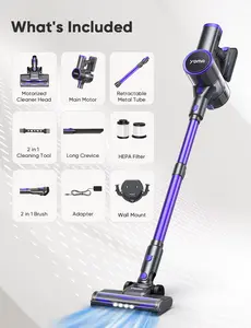 YOMA N12 Cordless Vacuum Cleaner,6-In-1 Powerful Stick Vacum Cleaner INSE
