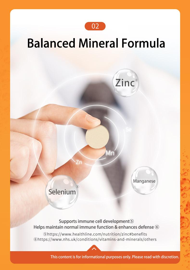 Airborne 1000mg Vitamin C with Zinc, SUGAR FREE Effervescent Tablets, Immune Support Supplement with Powerful Antioxidants Vitamins A C & E Healthcare Fitness