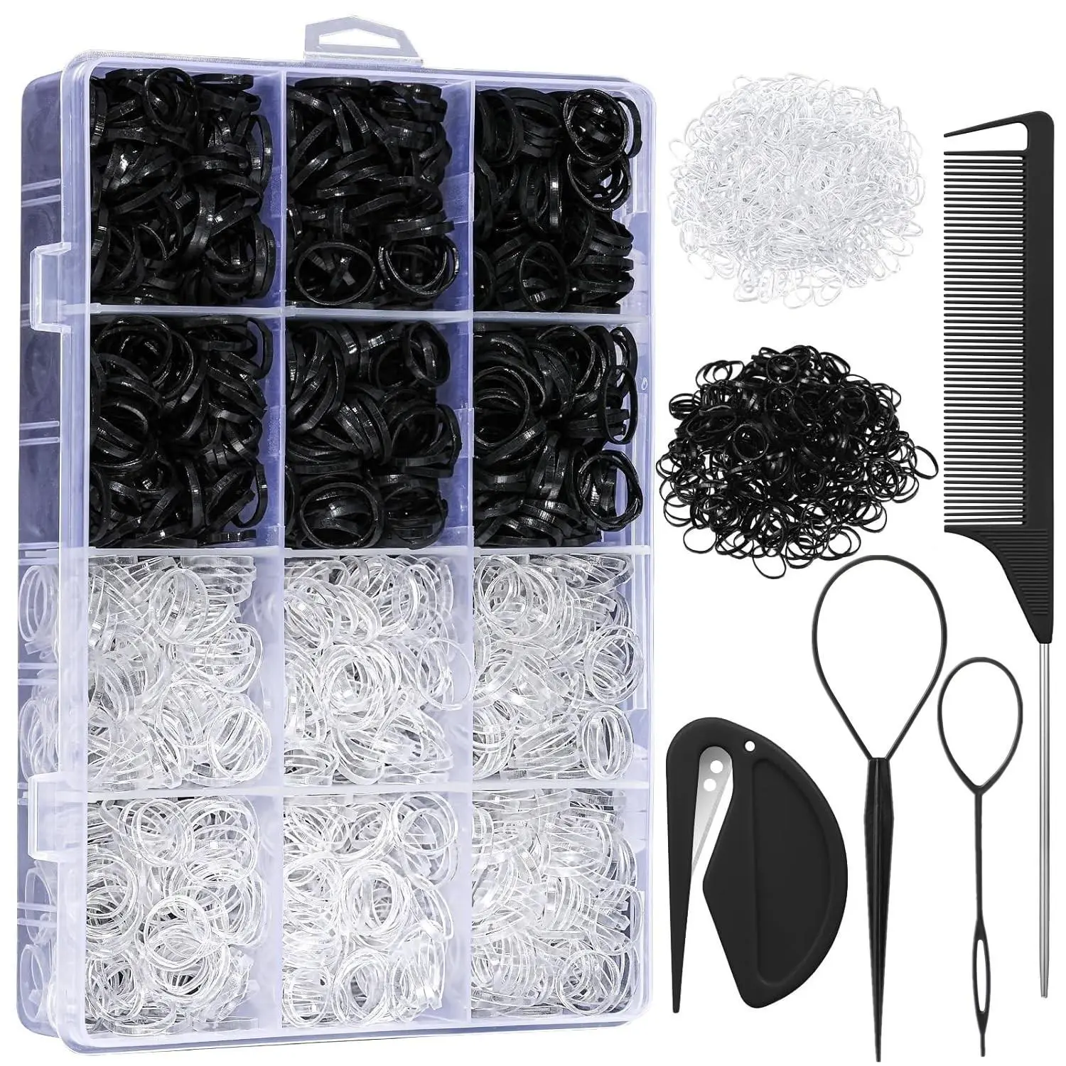 6 black + 6 clear+ 4pcs