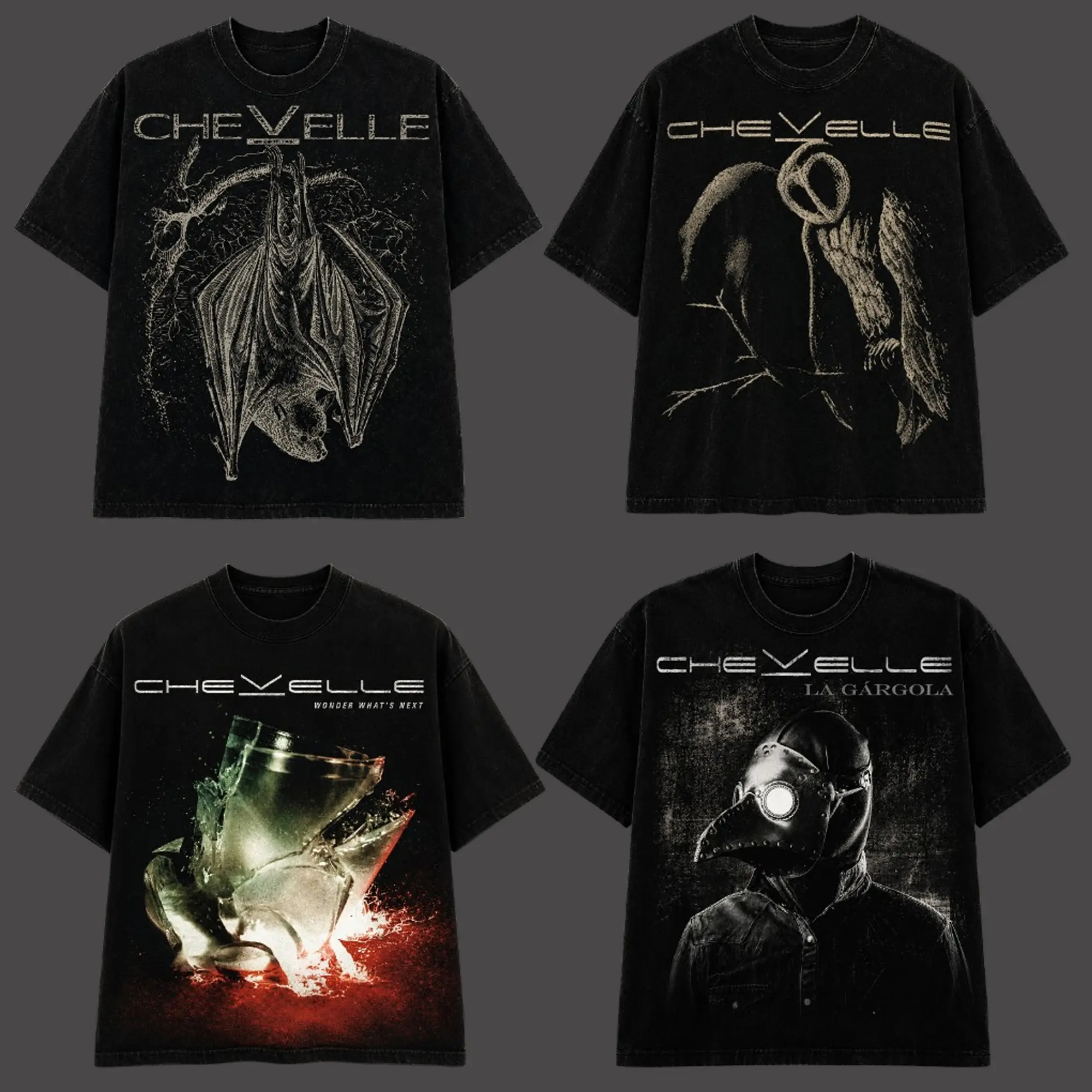 [Collection] Vintage Chevelle band 90s Band Short-Sleeve Crewneck Comfort T-Shirt, Alternative Band Merch, 90s Vintage Grunge Graphic Tee, Summer Streetwear Outfit, Gift For Him, Gift For Friend