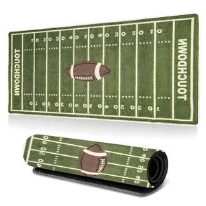 American Football Field Gaming Mouse Pad,Super Bowl Large Extended Desk Mat, HD Printed Mouse Mat With Stitched Edges And Non Slip Rubber Base, Ideal For Gaming Setup, Office Desk And Gift For Gamers And Men And Friends