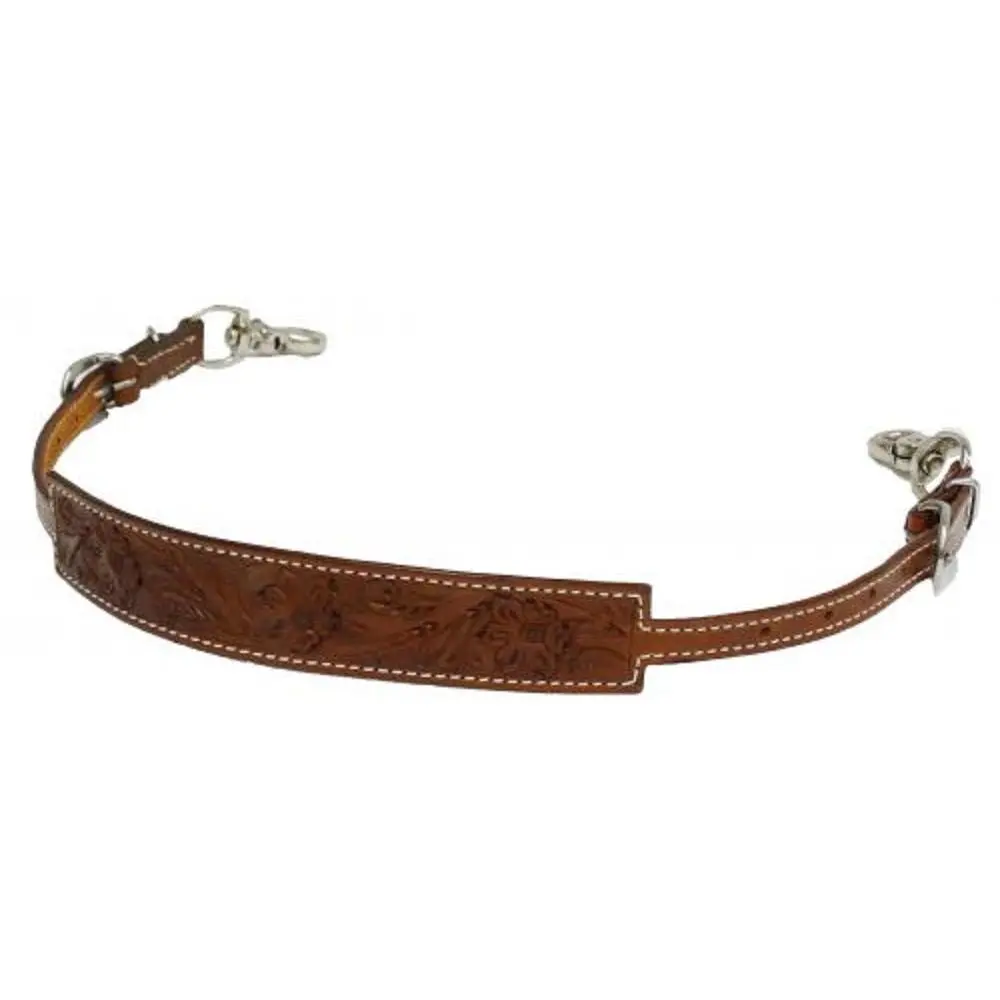 Showman Floral Tooled Leather Wither Strap Showman Floral Tooled Leather Wither Strap
