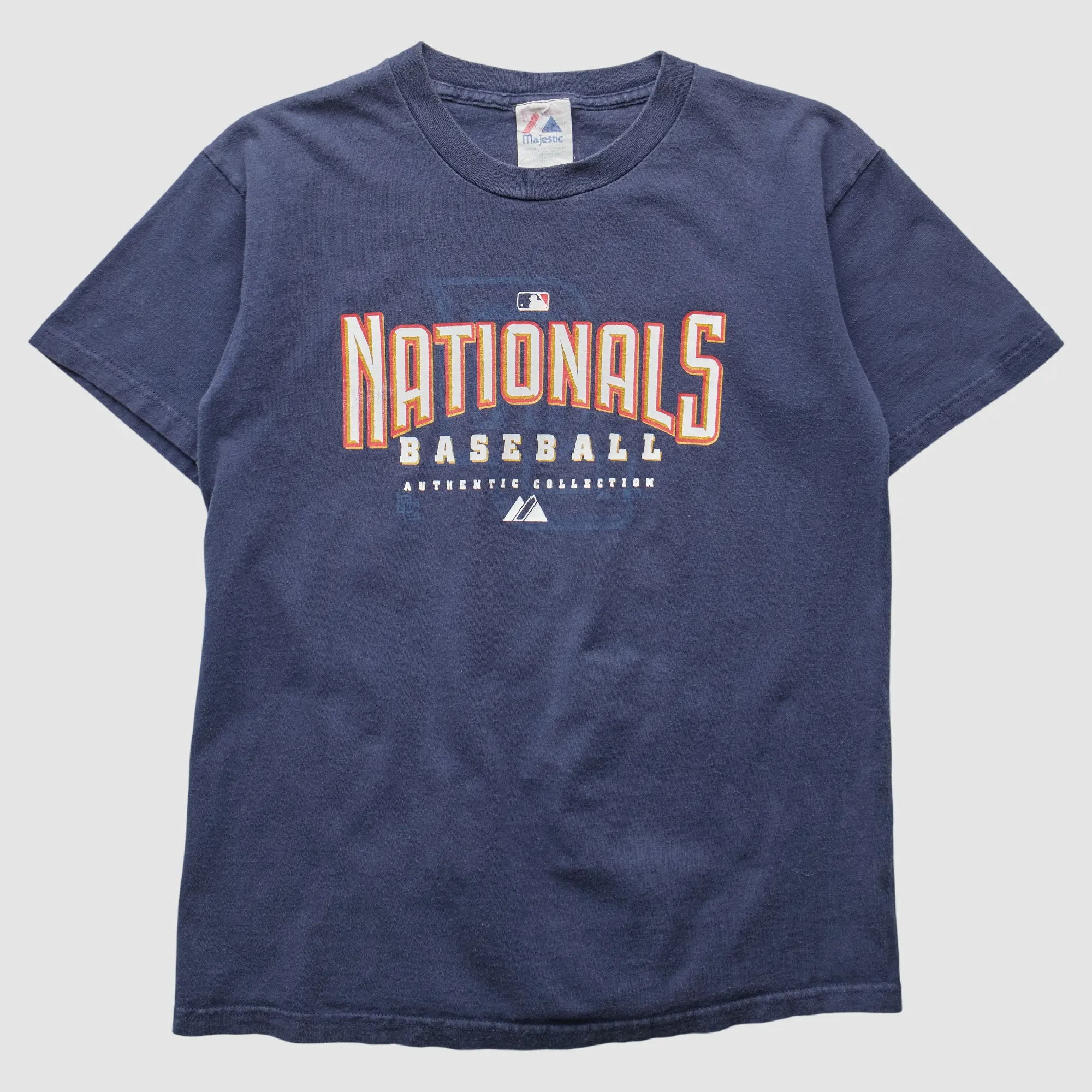 Washington Nationals Majestic 2000s T-Shirt - Navy - XS