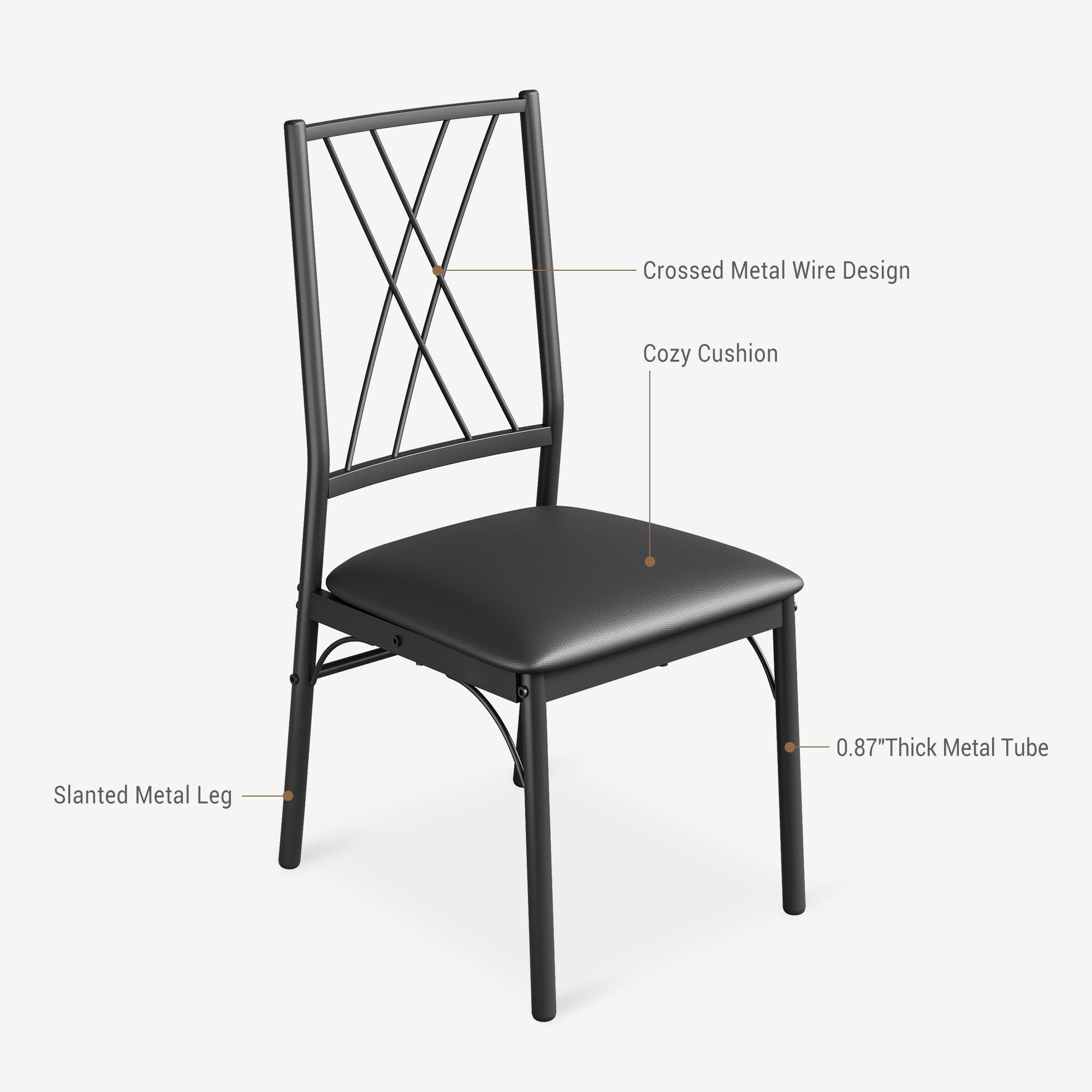 Modern 5-Piece Dining Table Set for 4, Space-Saving Rectangular Farmhouse Dinette Set with Table, Bench & 4 Chairs, Compact Wooden Dining Furniture for Kitchen, Breakfast Nook & Small Spaces