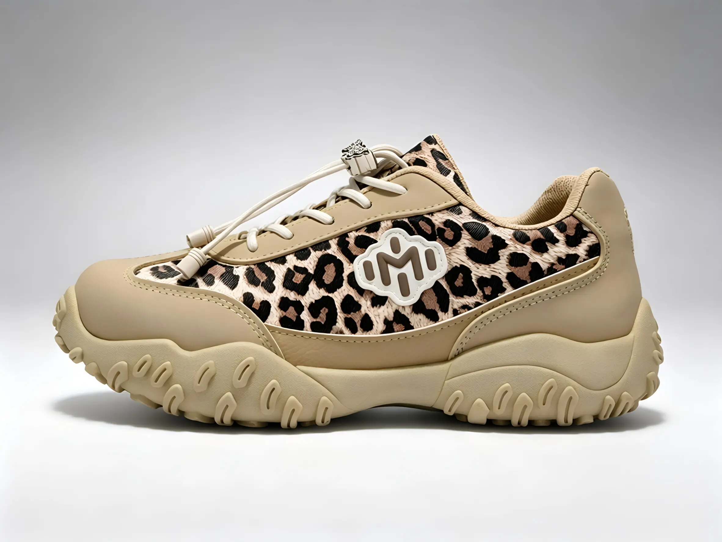 Women's Leopard Print Chunky Platform Sneakers, Non-Slip Casual Walking Trainers, Fashion Tennis Shoes for Women, Sports Footwear for Running, Sneakers For Women, Women's Sneakers