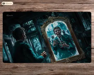 Zombie, Desk Mat, Mouse Pad, Desk Accessory, Office Decor, Gaming Mat