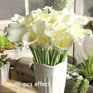 Artificial Calla Lily Decorative flowers, suitable for bride wedding bouquet center decorations, home decoration, kitchen decoration, and wedding decorations for office, parties, home garden, and porch
