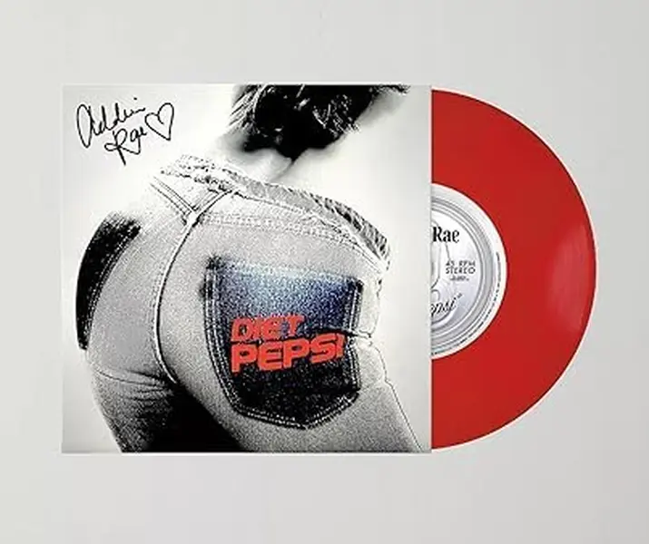 Addison Rae SIGNED COVER Diet Pepsi Limited Vinyl Record LP