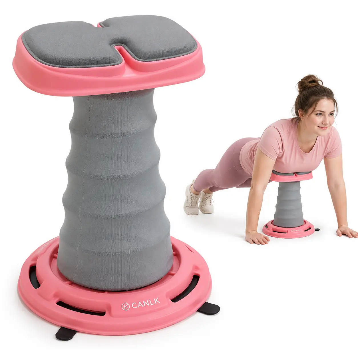 CANLK Spring-Assisted Unisex Push Up Board, Chest Strengthener & Core Support Push Up Assist, Home Exercise & Strength Workout Equipment for Beginners