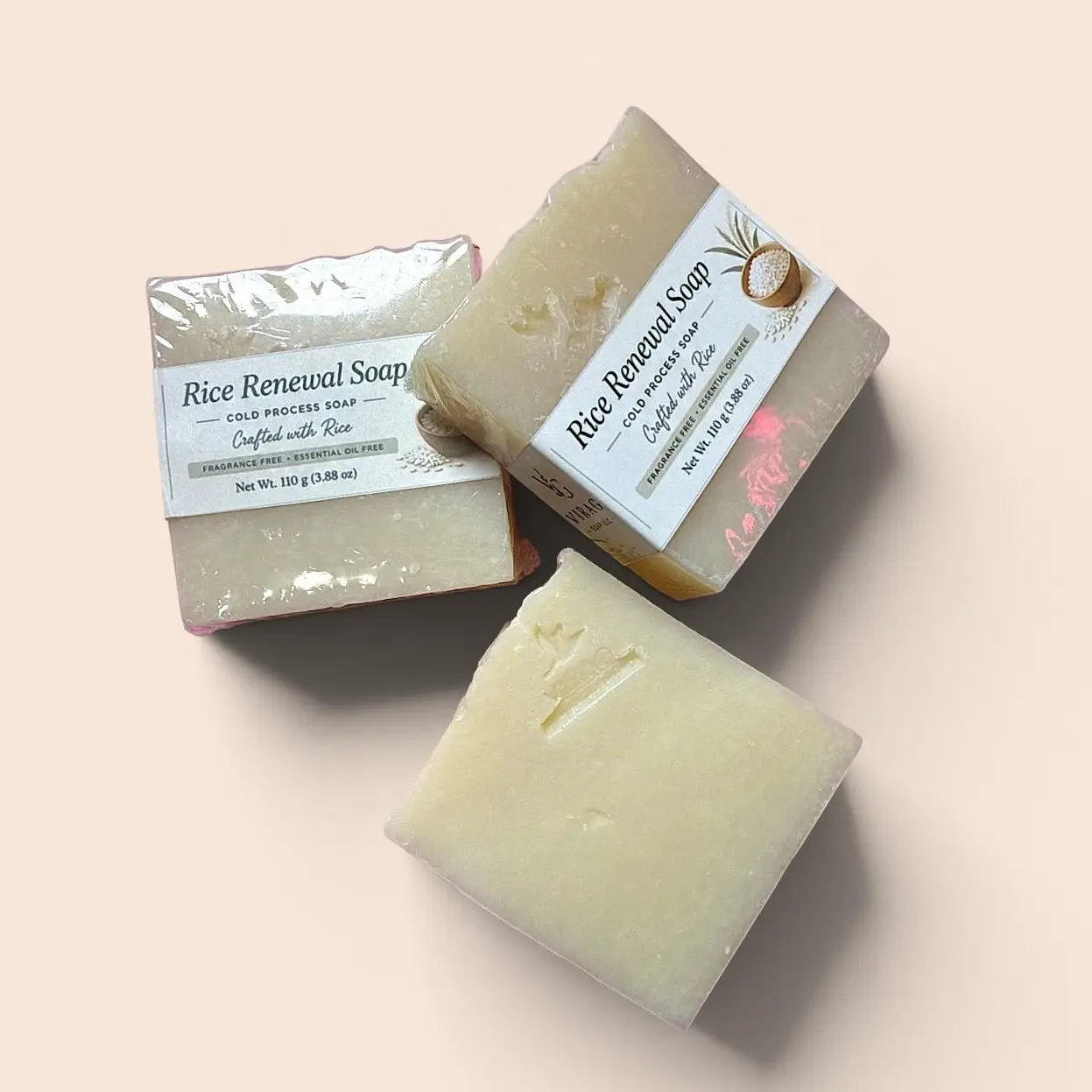 Rice Renewal Bath Soap, Natural Rice Extract-Infused Cleanser for Daily Bath & Shower Care
