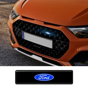 Ford Car Front Engine Grille LED Grill Light, Waterproof Sunproof Emblem Logo, Custom Style Upgrade for Mustang F-150 Focus St Bronco