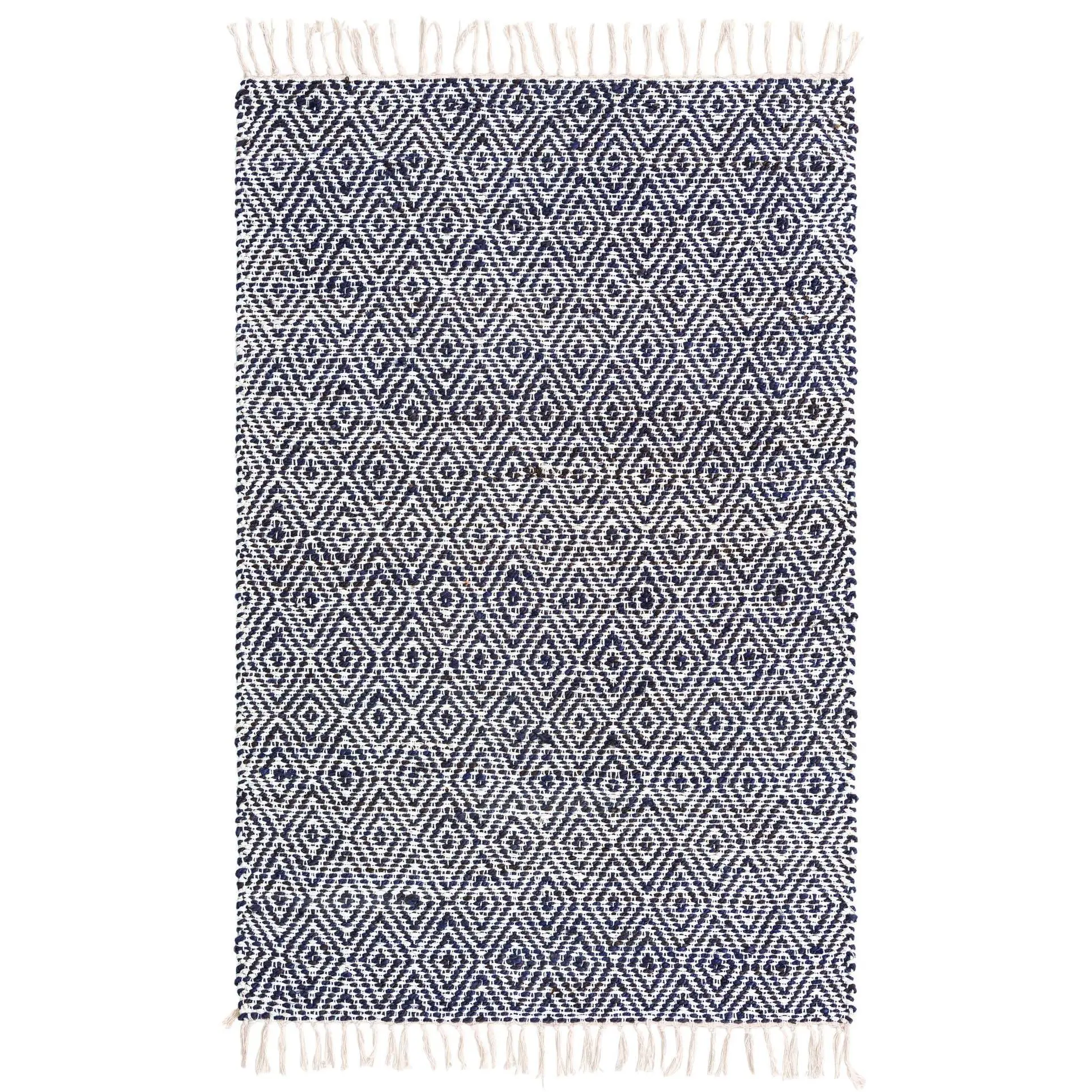 White Navy 4' 1  x  6' 1