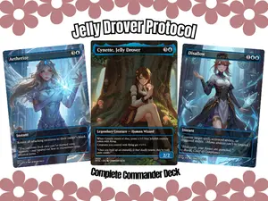 Cynette, Jelly Drover Anime-Style MTG Proxy Deck 100 Cards + Tokens