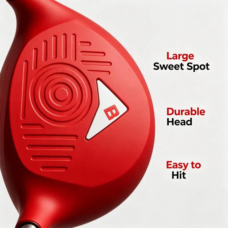 Official BucketGolf Club - Backyard Outdoor Golf Club with Oversize Club Head to Play BucketGolf, Hit Plastic Or Foam Golf Balls in Grass, Parks, Yards