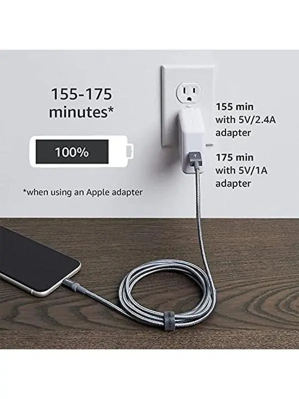 USB-A to Lightning Cable, Apple MFi Certified, Nylon Braided Cord, Fast Charger for iPhone 14 13 12 11 X Xs Pro, Pro Max, Plus, iPad, 6 Foot, Dark Gray