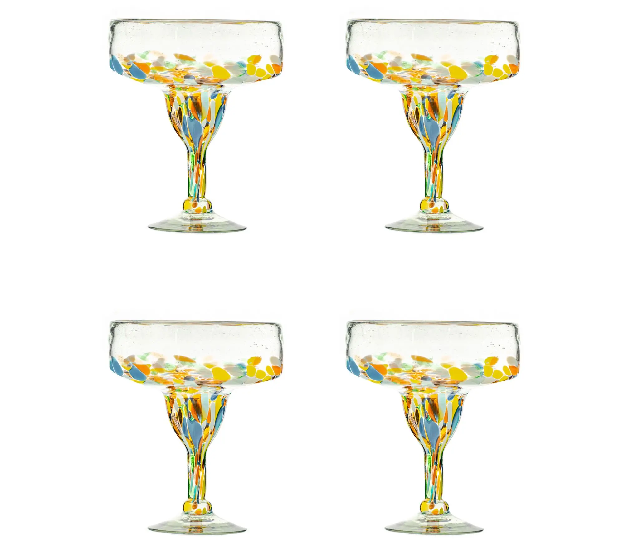 10 Strawberry Street Pueblo Mexican Glassware, Margarita