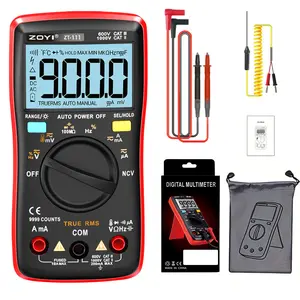 ZOYI ZT-111 Auto Ranging Digital Multimeters LED 9999 Count True RMS AC/DC Voltage HFE Electronic Meter Voltage Current Amp Resistance Diode Portable Electrical Tool