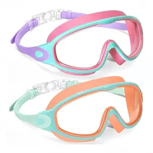Swim Goggles with UV Protection & Anti-Fog, UV Swimming Goggles, Ideal for Ages 3-15, Perfect for Boys & Girls, Enhance Visibility During Play