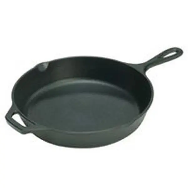 Lodge Mfg L12SK3 13.25 In. Cast Iron Deep Skillet with Assist Handle - Oven-Safe, Heat-Resistant Cookware for Bake, Stir-Frying, Campfire Use - Deep Skillet Pans & Woks Category