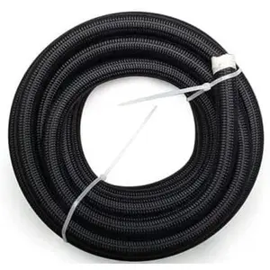 16AN  Line Hose Braided Nylon Stainless Steel Oil & Gas CPE Transmission Oil Cooler Line Coolant Hose  Line Pump Gas, Race Gas, Vacuum, Hydraulic Fluid  Hose Line Tube 5ft
