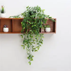 Artificial Pothos Plant, Fake Pothos Plant, Decorative Artificial Plants for Home Living Room Bedroom Dining Room, Home Decor Supplies, Room Accessories, Artificial Faux Plants, Fake Indoor Plants