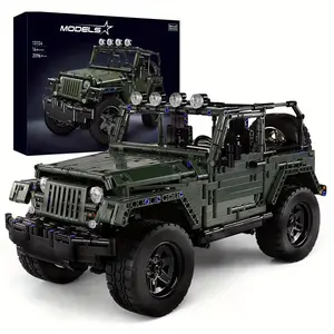 2096pcs Highly Detailed 1:8 Scale Off-Road Pickup Wrange Building Block Car - Technique Building Set with Precise Details - For Adults - Perfect for STEM Enthusiasts & Collectors - Ideal Birthday, Christmas, Halloween, Thanksgiving Gift