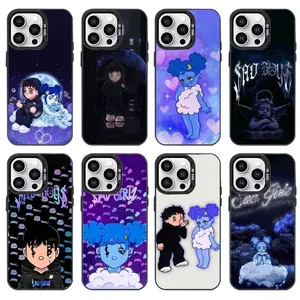 J-Junior H Sad Boy Girl Phone Cases For iPhone 17 Promax Pro Air 16 Plus 15 14 13 12 11 Black Candy Matte Shockproof Cover Gift For Birthday Christmas Halloween Cellphone Smartphone