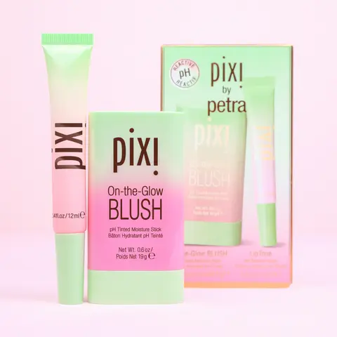 Pixi pH DUO Beauty Products - pH-Reactive Blush, Hydrating & Nourishing Pigmented Lip Gloss with Long-Lasting Moisture