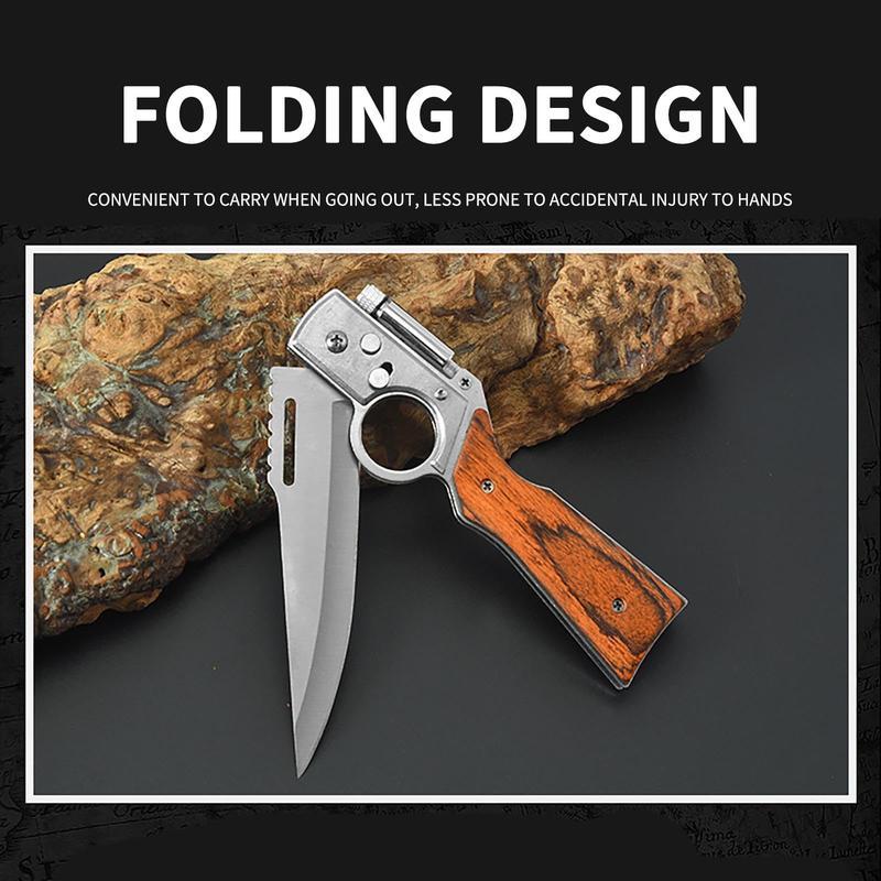 Tactical Pocket Knife – Portable Hand Tool Multipurpose Tool 5CR13MOV Steel Blade, Compact EDC Folding Knife for Hunting, Camping, Survival, and Everyday Carry – Great Gift for Men