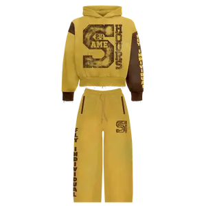 Yellow/Brown Travel Set Bundle