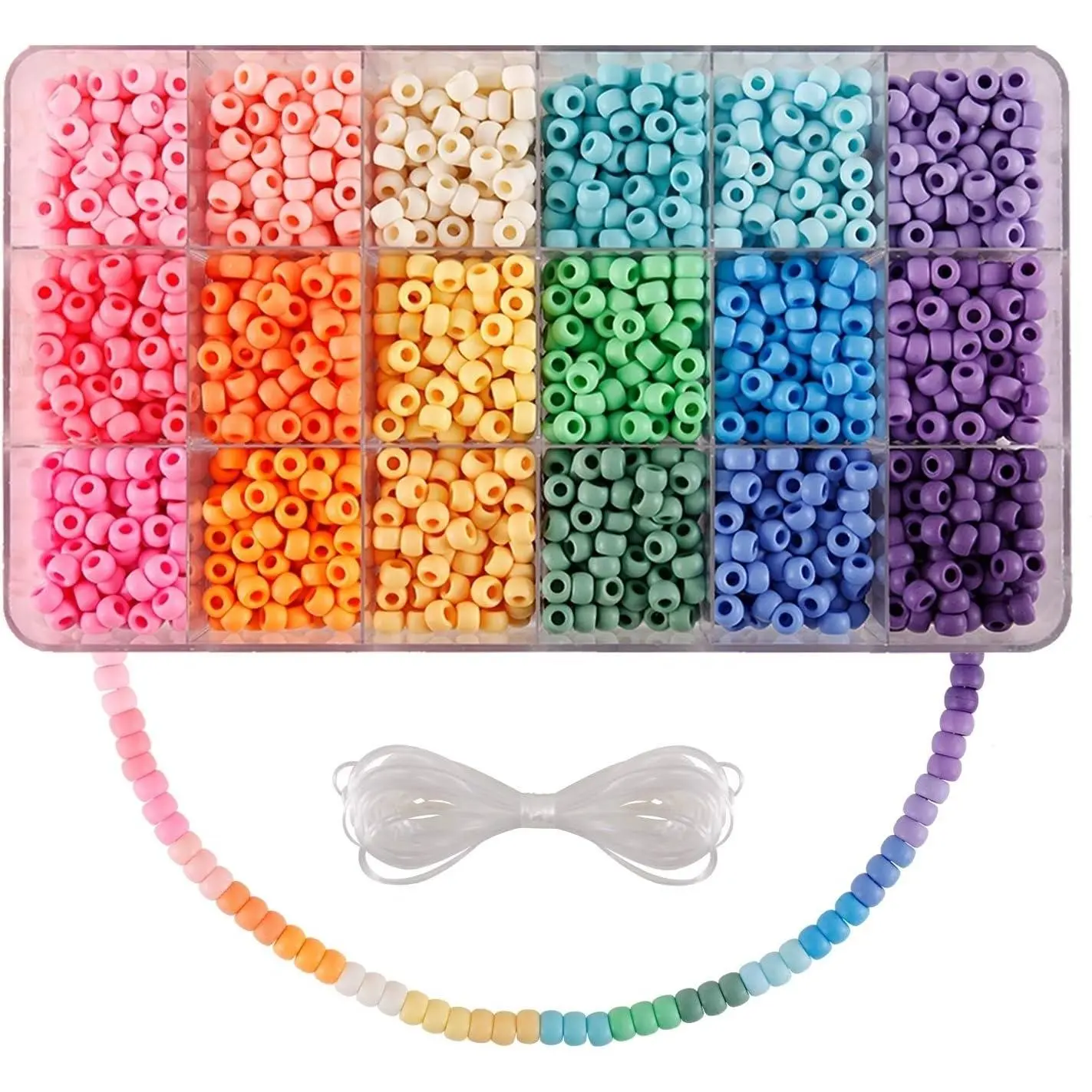 rainbow pony beads
