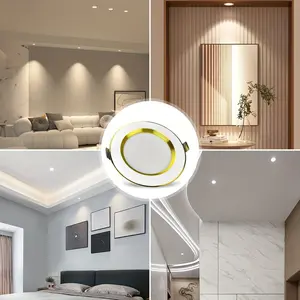 2024 10-Pack Ultra-Thin 4-Inch Dimmable LED Recessed Lighting Downlight - 7W, 700LM, 3000K/4200K/6000K Color Temperature, Wide Voltage Range 110V-240V, Suitable for Indoor and Exterior Soffit Lighting