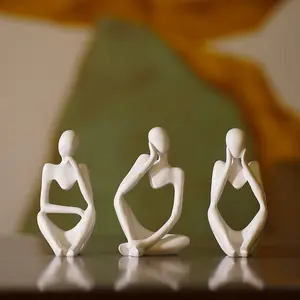 Modern Abstract Resin Figures - The Ultimate Home Decor for Your TV Area & More