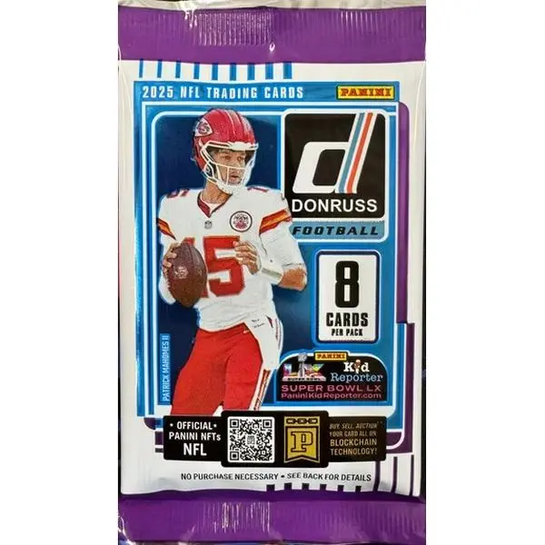 Donruss 2025 NFL Trading Cards Pack - 8 Cards per Pack, Official Panini NFTs, Colorado, USA Seller