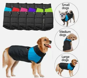 Waterproof Padded Pet Vest Jacket Warm Puppy Dog Winter Coat for Small Medium Large Dogs S-7XL