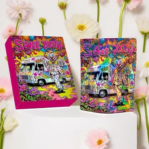 Clown Pattern Laser Holographic Gift Bag, 10/20/40pcs Reusable Gift Wrapping Bag with Ziplock, Party Favor Bag for Wedding Birthday Festival