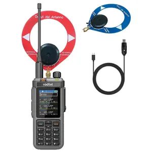 Radtel RT-880 + ShortWave Antenna 10w Multi Band Ham Radio HF UHF VHF  with AM USB LSB CW CB LW MW SW SSB , 1024 Channels, Cross Band Repeaper