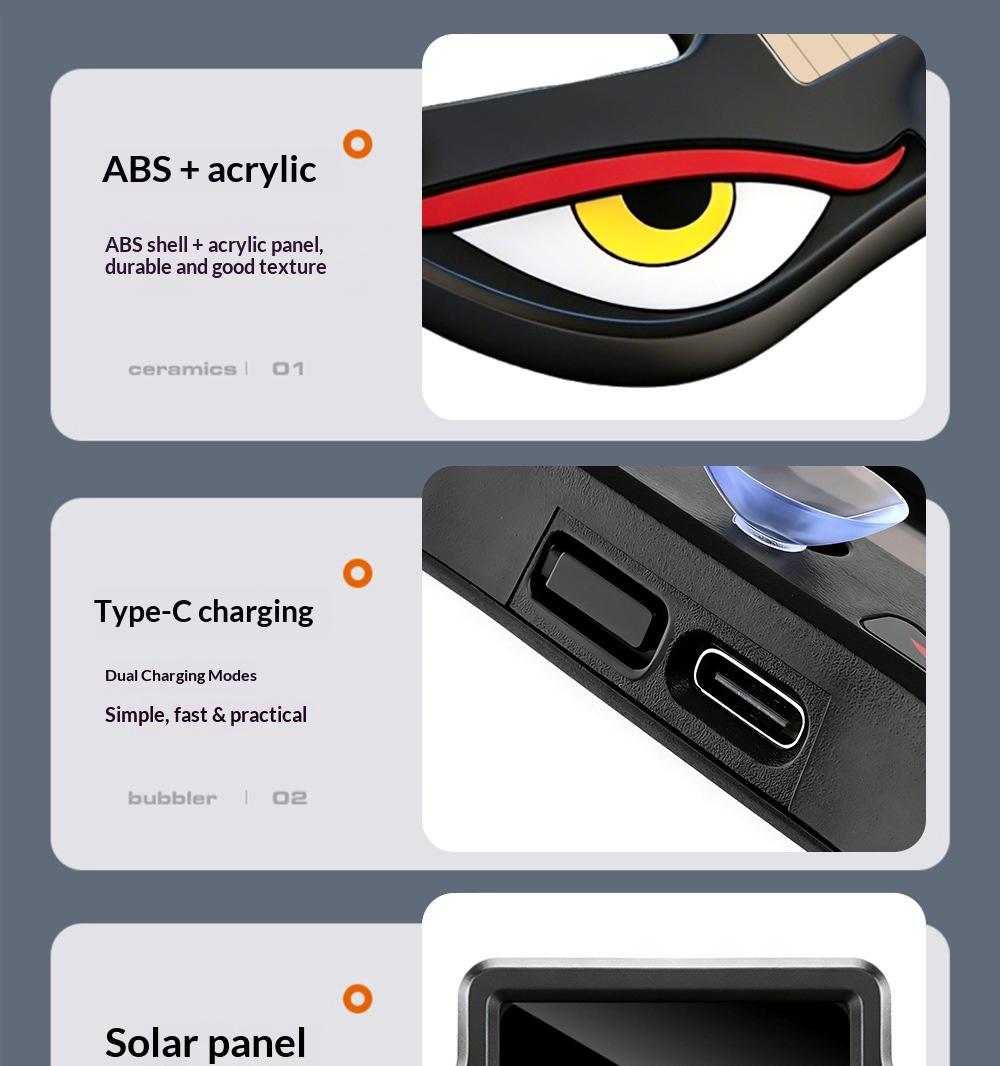 DIYCOM Dynamic LED Rear Window Display for Car – Vampire Devil Eye Emoji Panel, Scrolling Message Screen, USB Powered Night Driving Ambient Light, Cool Funny Auto Decor DIYCOM Dynamic LED Rear Window Display for Car – Vampire Devil Eye Emoji Panel, Scrolling Message Screen, USB Powered Night Driving Ambient Light, Cool Funny Auto Decor