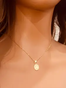 Gold Filled Mini Miraculous Medal Necklace | Dainty Catholic Medal Necklace