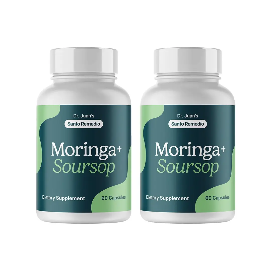Santo Remedio Moringa + Soursop (2-pack), 30 servings per bottle Santo Remedio Moringa + Soursop (2-pack), 30 servings per bottle
