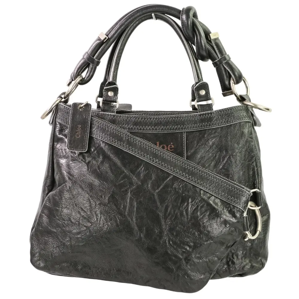 Pre-owned Chloé Calfskin Shoulder Bags Chloe WEEKEND VOYAGE Leather Handbag