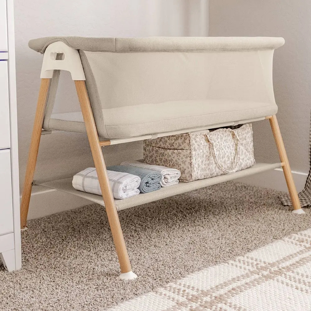 Newton Essential Breathable Bassinet - Sandstone