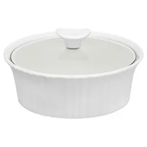 CorningWare® French White® 1.5-quart Round Casserole Dish with Lid