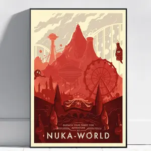 Fallout Nuka Cola Art Print Game Poster, Fallout Game Posters (NO FRAME)
