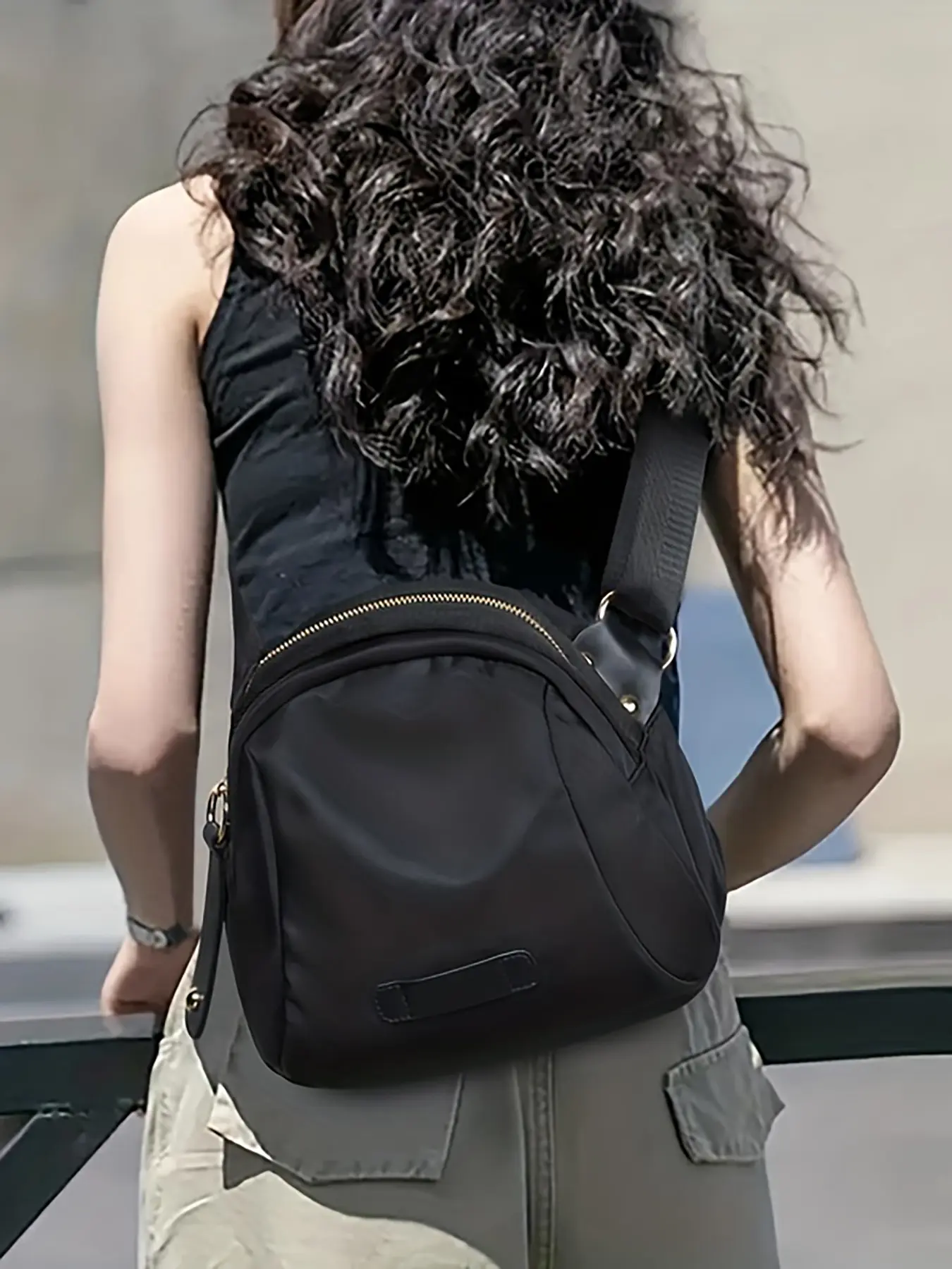 Women's Slanted Backpack, Casual Lightweight Oxford Cloth Bag, Stress Relief Chest Bag, Shoulder Bag, Crossbody Bag, Waist Bag, Daily Travel, Everyday Bag, Fashionable Crossbody Bag, Casual Crossbody Bags, Versatile Shoulder Bags, Stylish Crossbody